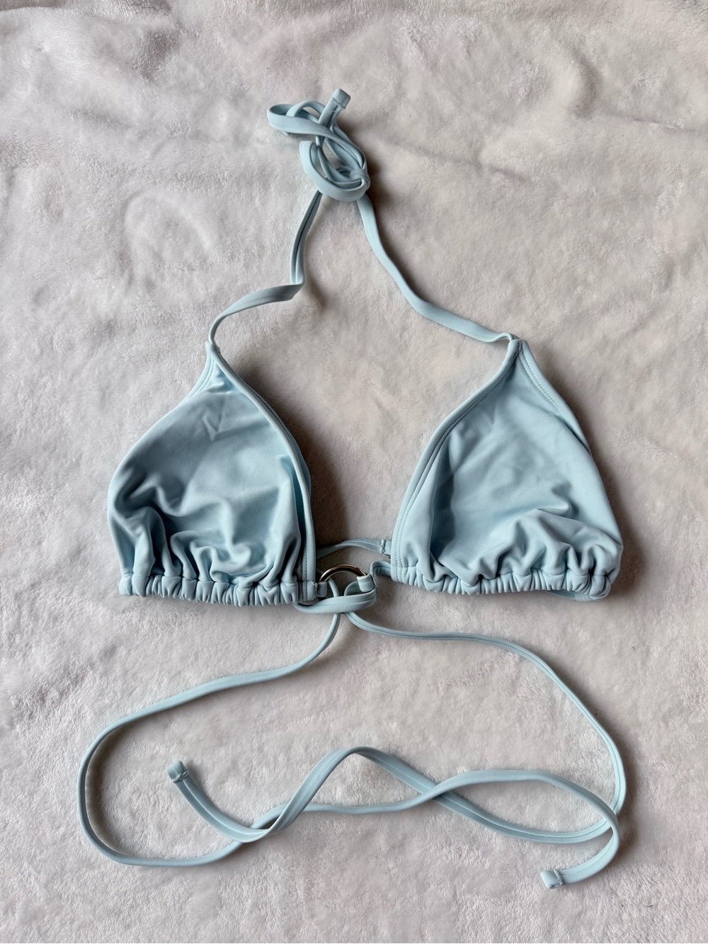 Wild Fable Light Blue Triangle Bikini Top